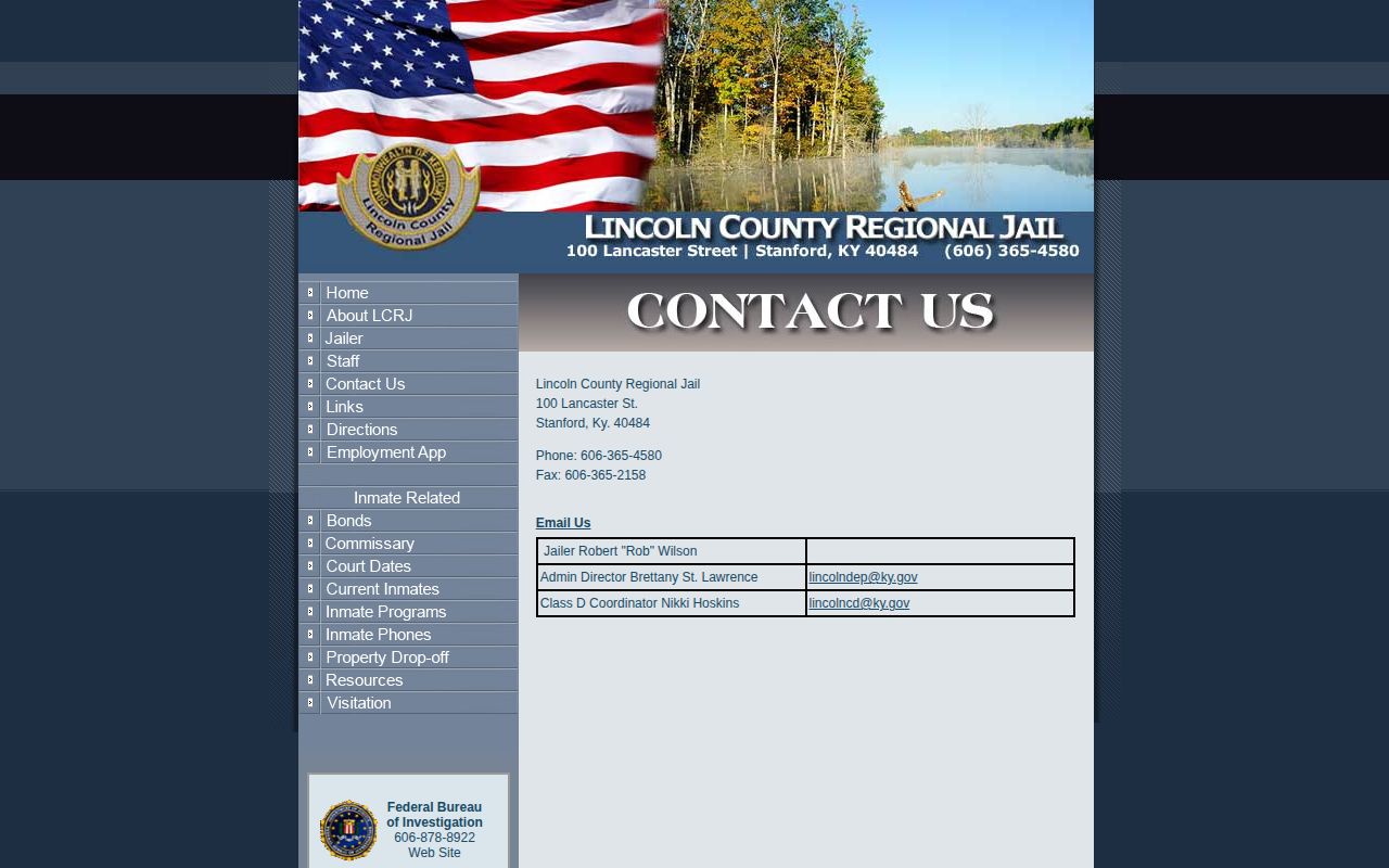 Lincoln County Regional Jail release-record contact information