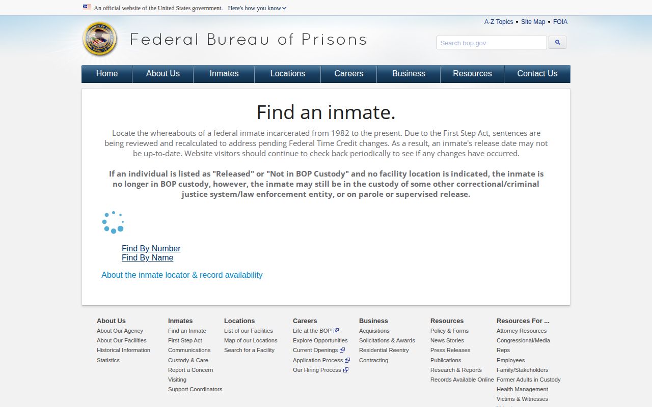 Federal locator fields for a Lincoln County release search